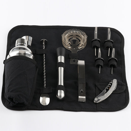 Portable 12-piece cocktail kit